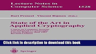 Read State of the Art in Applied Cryptography: Course on Computer Security and Industrial