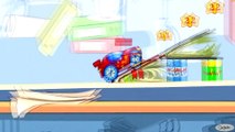 The Little Racing Car - Race with funny hurdles. Videos & Cartoons for kids. Gameplay for Children
