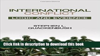Read International Conflict; Logic and Evidence  Ebook Free