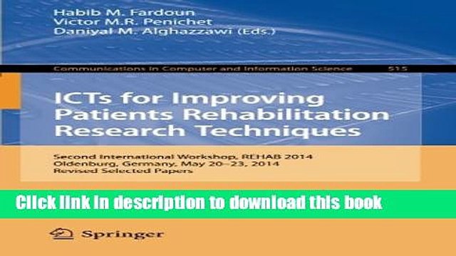 Read ICTs for Improving Patients Rehabilitation Research Techniques: Second International