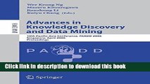 Read Advances in Knowledge Discovery and Data Mining: 10th Pacific-Asia Conference, PAKDD 2006,