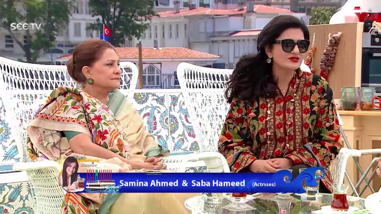 Saba Hameed & Samina Ahmed With Maria Wasti in Sunrise From Istanbul Morning Show