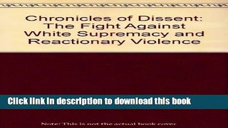 Read Chronicles of Dissent: Interviews with David Barsamian  Ebook Free