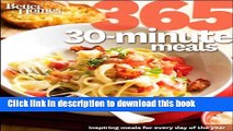 Read Better Homes and Gardens 365 30-Minute Meals  Ebook Free