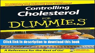 Read Controlling Cholesterol For Dummies  Ebook Free