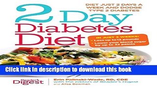 Download 2-Day Diabetes Diet: Diet Just 2 Days a Week and Dodge Type 2 Diabetes  PDF Online
