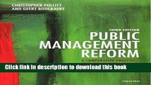 Read Public Management Reform: A Comparative Analysis - New Public Management, Governance, and the