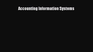 DOWNLOAD FREE E-books  Accounting Information Systems  Full E-Book