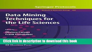 Read Data Mining Techniques for the Life Sciences (Methods in Molecular Biology)  Ebook Free
