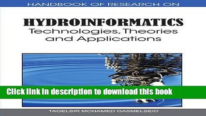 Read Handbook of Research on Hydroinformatics: Technologies, Theories and Applications  Ebook Free