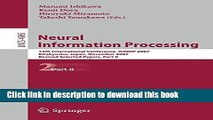 Read Neural Information Processing: 14th International Confernce, ICONIP 2007, Kitakyushu, Japan,
