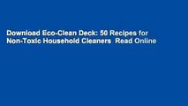 Download Eco-Clean Deck: 50 Recipes for Non-Toxic Household Cleaners  Read Online