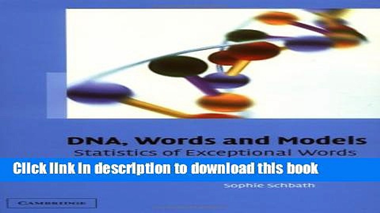 Read DNA, Words and Models: Statistics of Exceptional Words Ebook Free