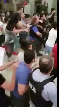 The attack on the Turkish army soldiers after a formal military coup fails