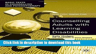 [PDF] Counselling Adults With Learning Disabilities (Basic Texts in Counselling and Psychotherapy)