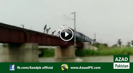 Boys' dangerous train stunt goes viral