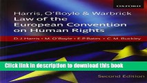 Read Harris, O Boyle   Warbrick: Law of the European Convention on Human Rights  Ebook Free
