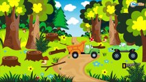 Koparka, Ciężarówka, Samochód pożarniczy, Wyścigówka, Żuraw & Traktor | Bajki dla dzieci po polsku