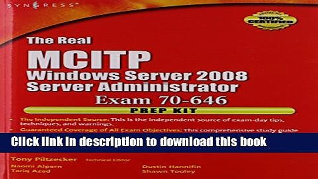Read The Real MCTS/MCITP Exam 70-646 Prep Kit: Independent and Complete Self-Paced Solutions