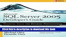 Read Microsoft SQL Server 2005 Developer s Guide Ebook Free