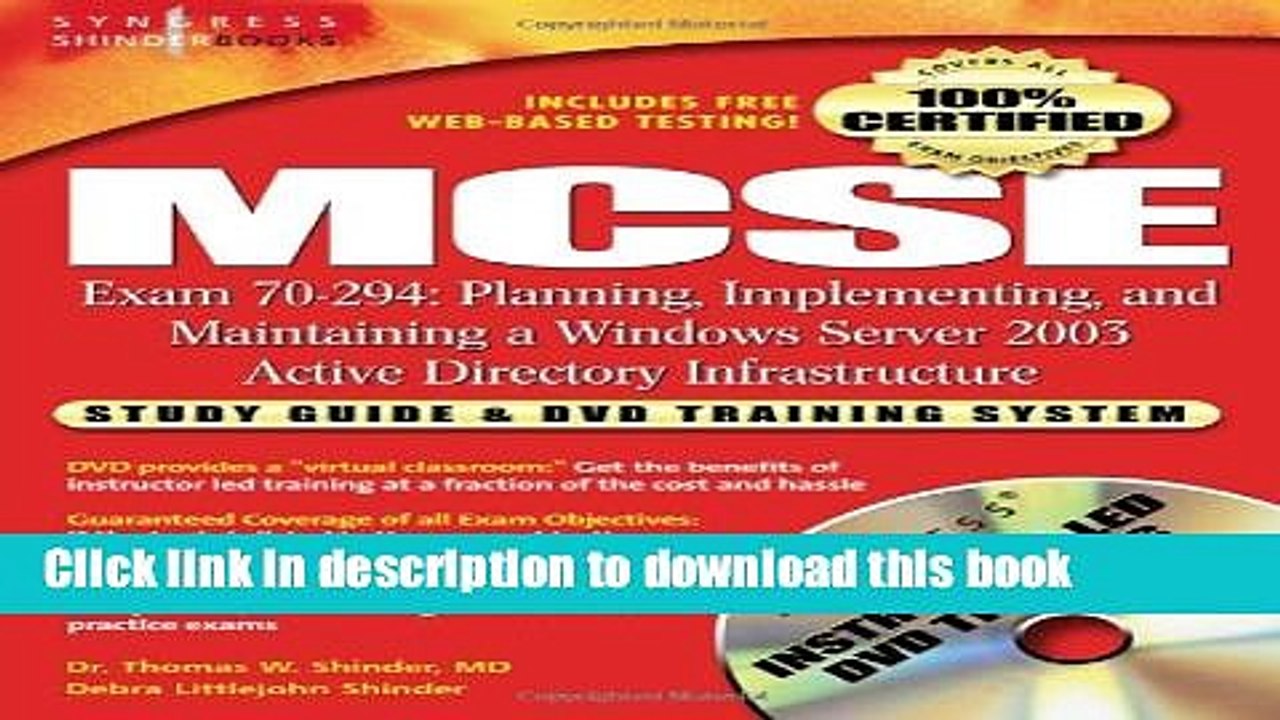 Read MCSE Exam 70-294 Study Guide and DVD Training System: Planning, Implementing, and Maintaining