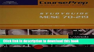 Read MCSE CoursePrep StudyGuide: Exam #70-219, Designing a Microsoft Windows 2000 Directory