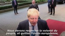 Brexit : pour Boris Johnson, le Royaume-Uni ne va pas renoncer à 