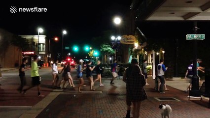 Hundreds of Pokemon Go players search for a Snorlax at 1am