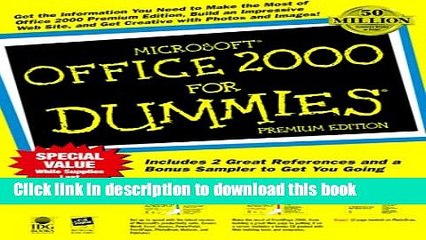 Download Microsoft Office 2000 For Dummies Ebook Online