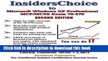 Read InsidersChoice to MCP/MCSE Exam 70-270 Windows Server 2003 Certification: Installing,