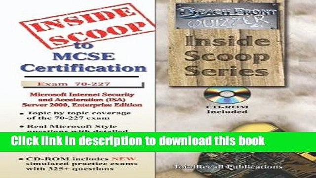 Read InsideScoop to 70-227 Microsoft Windows 2000 Server Enterprise Certification Exam (With
