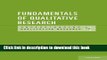 Read Book Fundamentals of Qualitative Research (Understanding Qualitative Research) E-Book Free