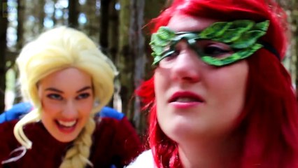 Spiderman Loses His Eyes! w- Frozen Elsa & Anna, Pink Spidergirl, Maleficent, Joker & Giant Candy