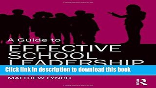 Download A Guide to Effective School Leadership Theories  Ebook Online