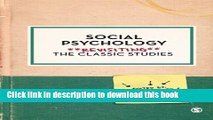 Read Book Social Psychology: Revisiting the Classic Studies E-Book Free