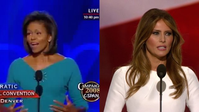 Melania Trump's 2016 speech vs. Michelle Obama's 2008 speech