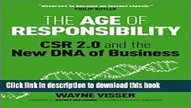 Read The Age of Responsibility: CSR 2.0 and the New DNA of Business  PDF Free