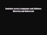 Read Emotions across Languages and Cultures: Diversity and Universals PDF Online