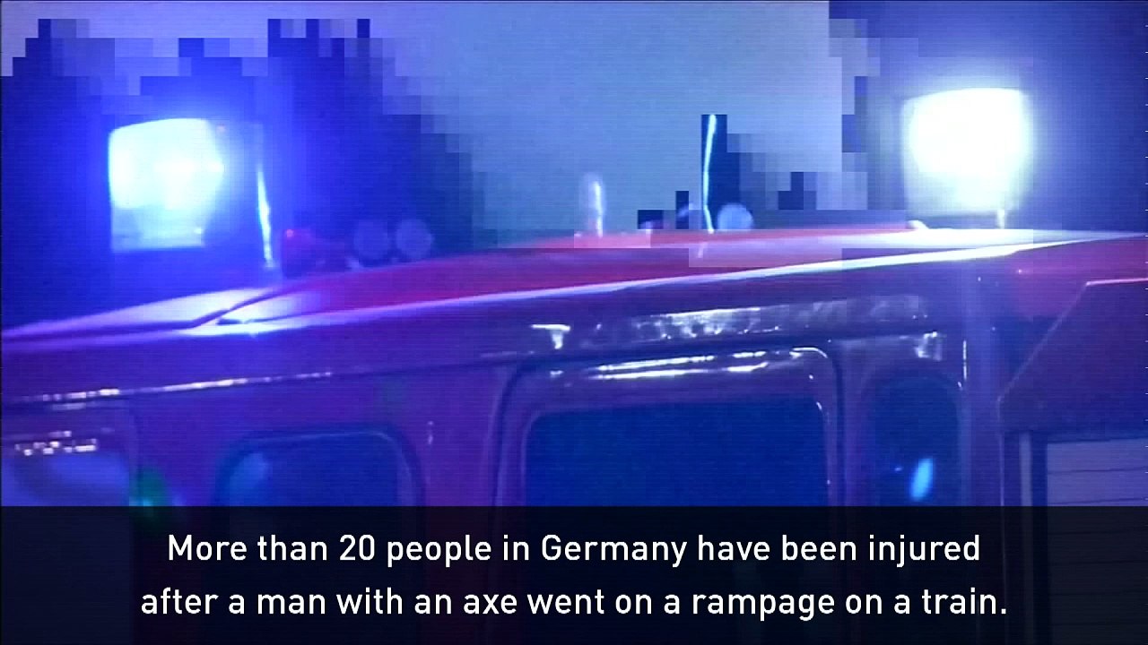 Germany axe attack: 20 injured