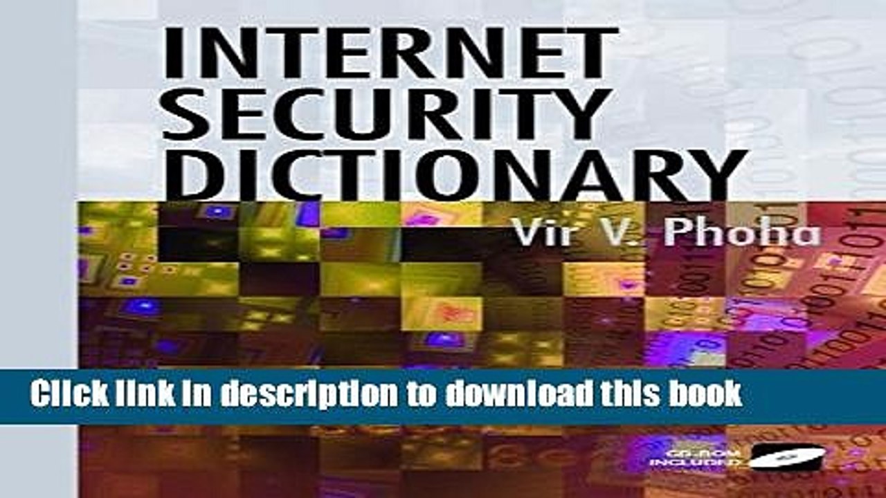 Read Internet Security Dictionary Ebook Free