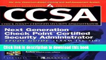 Read CCSA Next Generation Check Point( tm) Certified Security Administrator Study Guide (Exam