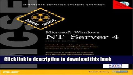 Read MCSE Microsoft Windows NT Server Exam Guide (2nd Edition)  Ebook Free