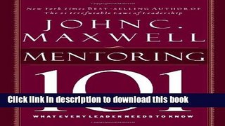 Read Mentoring 101  Ebook Free
