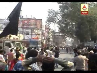 TMC allegedly attack on CPM rally at Kanchrapara