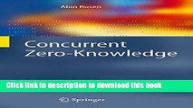 Read Concurrent Zero-Knowledge: With Additional Background by Oded Goldreich (Information Security