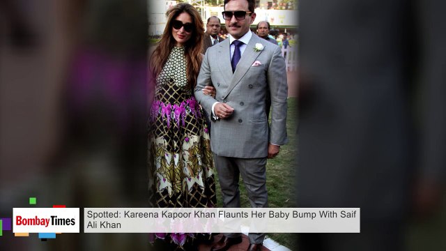 Kareena Kapoor Khan Flaunts Her Baby Bump With Saif Ali Khan