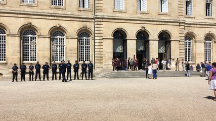Minute de silence à l'hôtel de ville de Caen