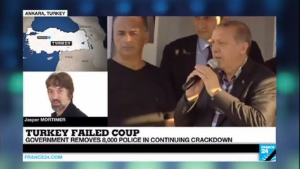 Turkey failed coup: government removes 8.000 police in continuing purge