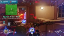 Overwatch Pro player replay - A_Seagull play Hanzo defend King's row
