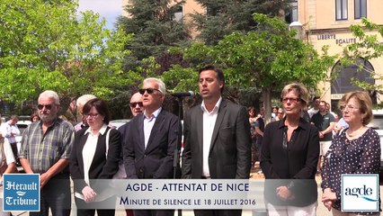 AGDE - NICE - 2016 - Le temps s'est figé sur le parvis de l' hotel de Ville